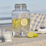 Ib Laursen Nádoba na limonádu Hello Summer 2,9 l, čirá barva, sklo, kov, plast