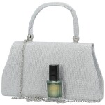 Módní dámská plesová kabelka Michelle Moon Araxi, stříbrná