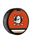 Inglasco / Sherwood Puk Anaheim Ducks Jersey Design Souvenir Collector Hockey Puck