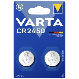 Varta knoflíkový článek CR 2450 3 V 2 ks 570 mAh lithiová LITHIUM Coin CR2450 Bli 2 - Varta CR2450 2ks 6450101402