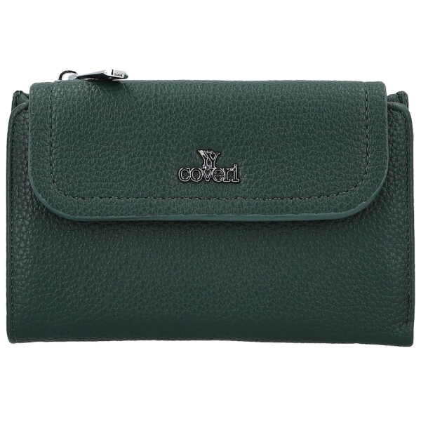 Stylová dámská koženková peněženka Coveri Deana, tmavě zelená