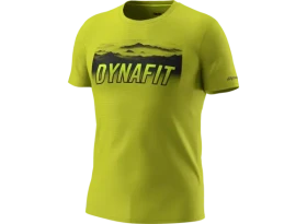 Dynafit Transalper Graphic pánské triko krátký rukáv Golden Lime vel. L