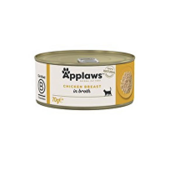 Applaws Cat konzerva Adult Broth kuřecí prsa 70g
