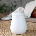 Chic Antique Porcelánová dóza s krajkou Provence lace 8,5 x 13 cm 320 ml