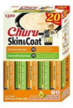 Churu Cat BOX Skin&Coat Chicken Variety 20x14g