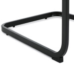 Židle jídelní, cappucino látka, černý kov