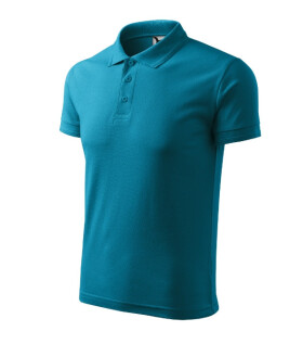 Pique Polo polokošile pánská tmavý tyrkys 2XL