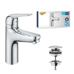 GROHE - Swift Umyvadlová baterie, s výpustí Push-Open, dětská pojistka, chrom 24327001