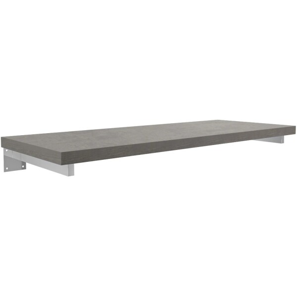 CERANO Deska pod umyvadlo Navira Pro + 2 skryté konzole - betonově šedá - 70x46x3,6 cm