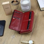 Dámská kožená lakovaná peněženka Gregorio Mainee, červená