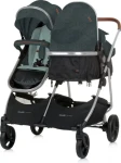 CHIPOLINO Kočárek pro dvojčata/nestejně staré děti - kombinovaný Duo Smart Basil (KBDS02504BA)