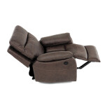 TV a relaxační křeslo s elektrickým ovládáním, potah hnědá látka v dekoru vintage, 1 motor 240V