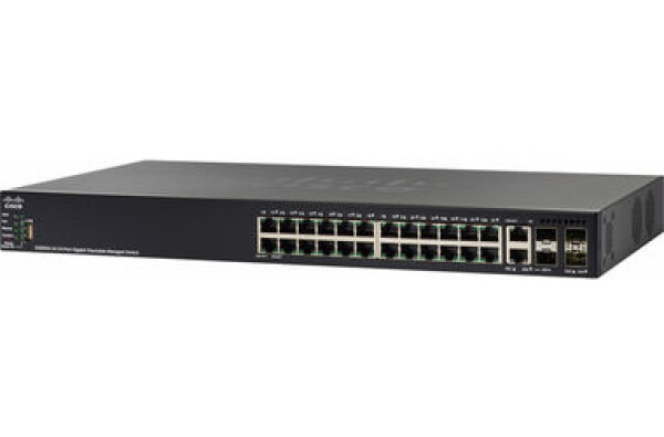 Cisco SF550X-24MP / Gigabit Switch / 24x RJ-45 / 2x SFP+ / 2x Combo 10 Gbit SFP+ / PoE / QoS / VLAN (SF550X-24MP-K9-EU)