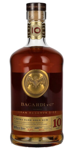 Bacardi Gran Reserva Diez Extra Rare Gold Rum 10y 40% 0,7 l (holá lahev)