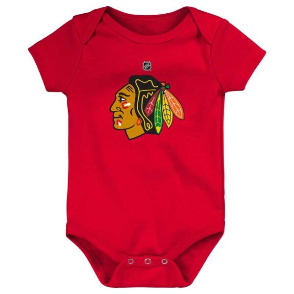 Outerstuff Kojenecké Body Chicago Blackhawks NHL Red Velikost: 0-3 Měsíce