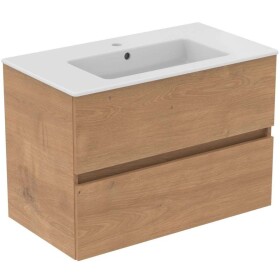 IDEAL STANDARD - Eurovit+ Skříňka s umyvadlem, 55x80x44 cm, 2 zásuvky, přírodní dub R0574Y8