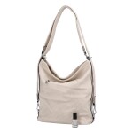 Dámská praktická koženková kabelka/batoh Milie, béžová