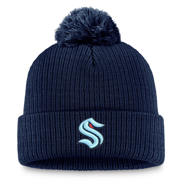 Fanatics Pánská zimní čepice Seattle Kraken NHL A/CAP Beanie Cuff Pom