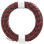 Donau Elektronik 210-10 lanko/ licna 2 x 0.04 mm² + 2 x 0.04 mm² červená/černá 10 m