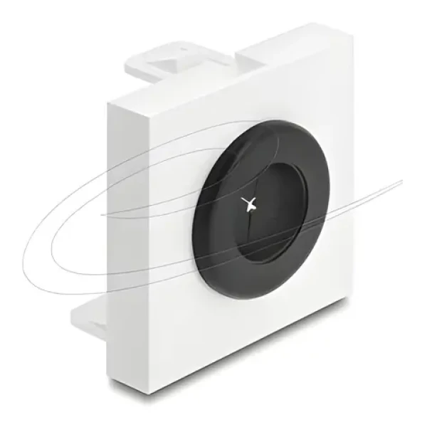 Delock Easy 45 Kabelová průchodka černá, bílá / kulatá / 16 mm (91072)