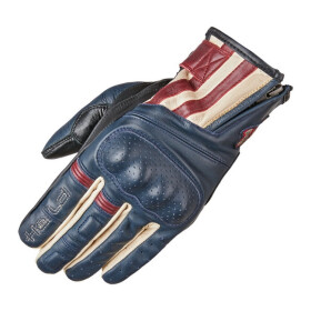 Letné motocyklové rukavice Held Paxton modrá/béžová/červená, koža