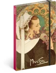 Notes Alfons Mucha Vřes nelinkovaný 13 x 21 cm