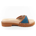 Dámské dřeváky W F305492349 hnědo-modré - Scholl Iconic 40