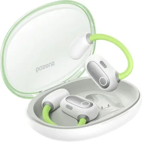 Baseus Bowie Eli Sport 1 Open-Ear zelená / Bezdrátová sluchátka / mikrofon / Bluetooth 5.3 / IPX4 (A00064400641-00)
