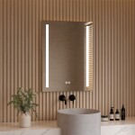 Mereo Zrcadlo 60x80 cm s LED osvětlením a odmlžováním CN154