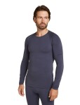 Pánské merino tričko s dlouhým rukávem ICEBREAKER Mens 260 Zoneknit Seamless LS Crewe, Graphite velikost: M