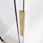 REA - Vanová zástěna posuvná Dario Brush Gold 100 REA-W7885