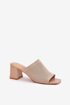 Pantofle FY35-1 béžové - Step in style 36