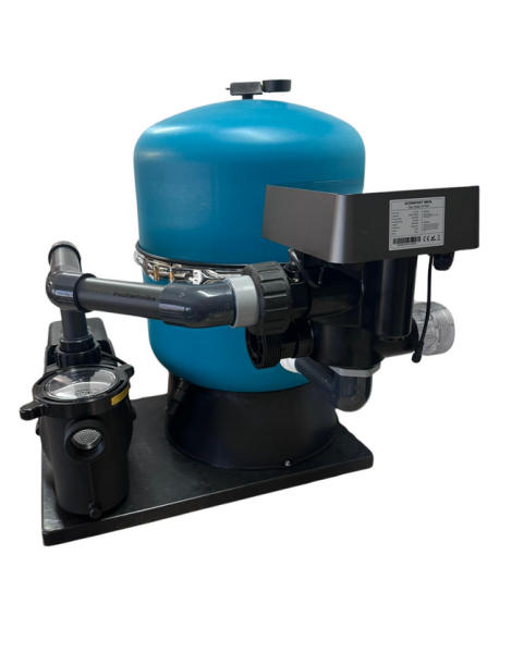Filtrační zařízení - Martinic QS 500, na paletě s čerpadlem Mr.Pump DE 18, 18 m3 / h, s šesticestným ventilem Mr.Wash