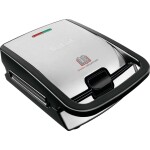 Tefal SW 854 D Snack Collection vaflovač nepřilnavý povlak, automatické přizpůsobení teploty černá, nerezová ocel kartáčovaná