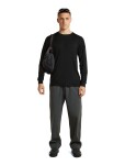 Pánské merino triko dlouhý rukáv ICEBREAKER Mens Merino 150 Tech Lite LS Relaxed Tee, Black velikost: M