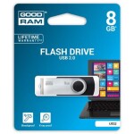 GOODRAM UTS2 8GB černá / Flash disk / USB 2.0 / čtení: 20MBs / zápis: 5MBs (UTS2-0080K0R11)