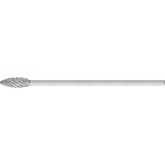 PFERD 21214183 frézovací kolík tvrdokov Špičatý kužel Délka 41 mm Vnější Ø 3 mm Pracovní délka 11 mm Ø hřídele 3 mm 1 ks