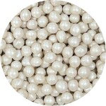 Cukrovo-rýžové perly bílé perleťové 7mm 1kg - I LOVE CAKES