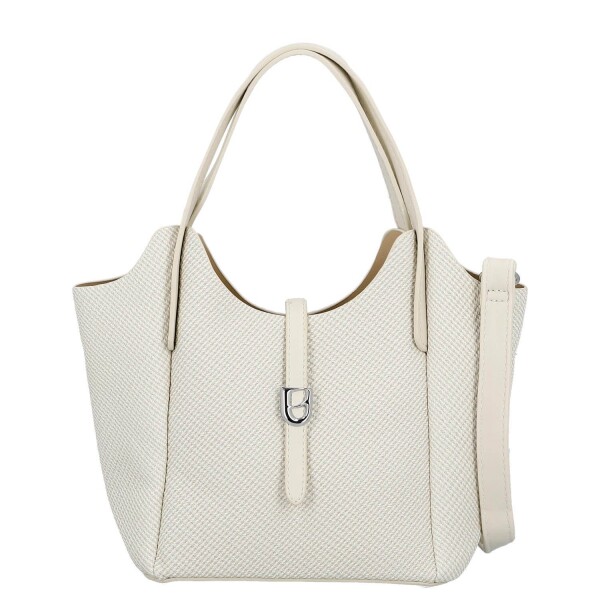 Trendy dámská koženková kabelka na rameno Zuzana, bílá