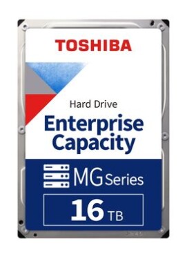 Toshiba Enterprise Capacity MG08 16TB 512e / HDD / 3.5" / SATA 6Gbits / 512MB cache / 7.2Kn / 7 200 rpm / Interní / 5y (MG08ACA16TA)