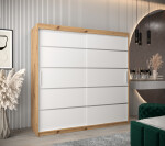 Šatní skříň Abi V1 Barva korpusu: Černá, Rozměry: 120 cm, Dveře: Dub artisan