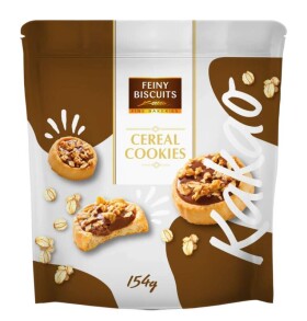 Feiny Biscuits Sušenky s kakaovým krémem a müsli 154g