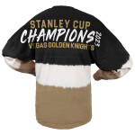 Fanatics Dámské tričko Vegas Golden Knights 2023 Stanley Cup Champions Ombre Long Sleeve Velikost: