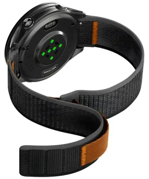 Spigen Athlex Air řemínek pro Garmin QuickFit 22mm černo-oranžová / Řemínek / Nylon / Quick Fit / 155-245 mm (AMP11425)