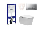 Cenově zvýhodněný závěsný WC set Geberit do lehkých stěn / předstěnová montáž + WC SAT Brevis SIKOGES6W8 SIKOGES6W8