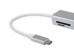 Equip stříbrná / Adaptér USB-C / HDMI + 2× USB-A 3.0 + čtečka SD/microSD / 4K 30 Hz (133480)