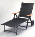 Sun garden ASS COMFORT lehátko hliníkové - antracit + černé