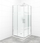 Sprchový kout čtverec 90x90 cm SAT TEX SATBKTEXQ90CRS SATBKTEXQ90CRS