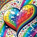 YAZZ Puzzle Mozaikové srdce
