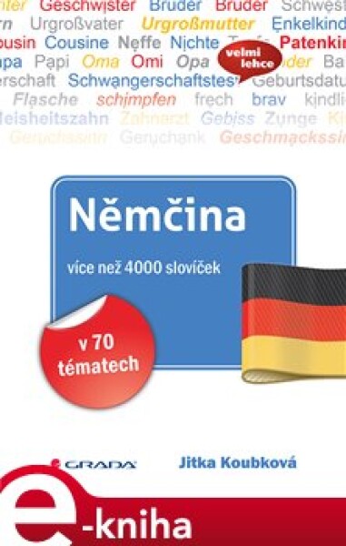 Němčina více než 4000 slovíček. v 70 tématech - Jitka Koubková e-kniha